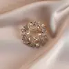 Broche de Guirlanda de Cristal Levemente Luxuoso e de Alta Qualidade para Mulheres, Novo Broche Versátil da Moda, Acessórios Elegantes Elegantes, Corsage Clássico