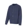 Rumen Marca de Moda Americana Cárdigan de Punto Retro Suéter para Hombre Otoño Pareja Holgado Cuello Redondo Casual Versátil Camisa Base