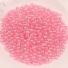 Cuentas Perforadas de Acrílico Transparente de Colores Ab, Cuentas Redondas Coloridas para Manualidades, Pendientes, Pulseras, Cuentas Sueltas, Accesorios de Joyería