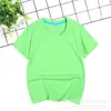 Algodón 200g ropa corta de manga corta para niños personalizada para clase actividad de jardín de infantes camiseta impresión pintada a mano camiseta publicitaria DIY