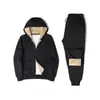 Terno casual esportivo de lã de cordeiro masculino inverno solto plus size forrado de lã espessado quente cardigan casaco com capuz moderno