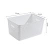Cesta de Almacenamiento con Patrón de Cuadros, Caja de Almacenamiento de Mimbre Sintético, Mismo Estilo que las de Amazon, Caja de Almacenamiento Simple para Escritorio de Oficina