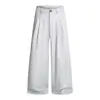 Pantalones Anchos Rectos con Pliegues Texturizados Estilo Minimalista Japonés para Hombre, Nuevos Pantalones Largos Casuales Holgados para Mujer, Adecuados para Todas las Estaciones