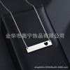 Collar Largo Coreano Ins Personalidad Simple Acero Inoxidable Hueco Amor Collar Cadena Clavícula Collar en Blanco