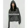 Suéter Delgado de Punto Casual con Capucha Havegan/Tencel para Mujer, Manga Larga Primavera/Verano 2026 Chaqueta Holgada Nueva