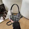 Nuevo bolso de mano bordado de gatito a cuadros estilo coreano, bolso de hombro dulce estilo princesa para padres e hijos, bolso cruzado para niñas
