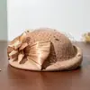 Sombrero Nuevo Estilo 2026 para Mujer, Boina de Lana Otoño e Invierno, Sombrero Pequeño Retro Británico, Elegante y con Estilo, Azafata al por Mayor