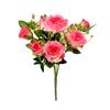Destaque Novo Produto Atacado Artificial 7 Cabeças Rosa Tóquio Verde Buquê Único Flor Artificial Flor de Seda Casamento Decoração de Casa para Casamento