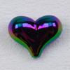 Acrílico plástico frisado colorido peido amor cavalo concha 17 * 21MM cocar corrente de telefone móvel DIY jóias acessórios atacado