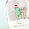 Regla de Palma de Lápiz Creativa Caricatura Mini Regla Portátil Colgante de Mochila Regla de Medición Papelería para Estudiantes Pequeño Regalo