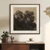 Conjunto de arte de parede para sala de estar estilo francês vintage, hall de entrada de luxo, sala de jantar, pintura decorativa para aparador, mural para quarto modelo de hotel