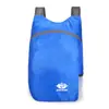 Mochila Ultraligera de Viaje Plegable para Exteriores Ligera Multifuncional Repelente al Agua Mochila con Logo Estampado en Piel