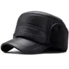 Nuevo Sombrero de Invierno para Hombre y Abuelo de Edad Avanzada con Protección para las Orejas Cálido de Copa Plana Sombrero de Algodón Grueso con Felpa para Protección contra el Frío al Aire Libre para Hombre Papá