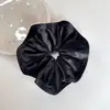 Scrunchie de Veludo Liso Retro Outono e Inverno, Elástico Pregueado para Cabelo Despojado, Acessório de Cabelo Versátil para o Dia a Dia para Mulheres
