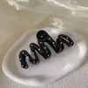 Pinzas para el Cabello Dopamina Primavera/Verano para Mujer, Pasadores de Colores, Pinzas de Tiburón, Pinzas para el Cabello de Lunares y Estampado de Leopardo para la Parte Posterior de la Cabeza, Accesorios para el Cabello de Alta Gama