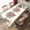 Mantel Estilo Étnico, A Prueba de Aceite, Impermeable, No Requiere Lavado, Anti-Quemaduras, Nuevo Estilo 2026, Estilo Bohemio, Mantel de Mesa de Café de Alta Gama