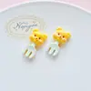 Accesorios de Gato Kt Lindos de Dibujos Animados Accesorios para Zapatos con Agujeros DIY Juguete de Comida Parche de Resina Llavero Colgante de Muñeca de Peluche