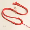 Nuevo Estilo Cadena de Suéter Enrollada a Mano de Algodón con Núcleo Cordón de Cuerda de Algodón Colgante de Jade Colgante de Guanyin de Jadeíta Cadena de Cuerda para Colgar Venta al por Mayor