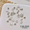 Pedras de Strass Zircônia Ultra Brilhantes Banhadas 5A para Nail Art, Pedras de Strass Quadradas e em Formato de Coração Multifacetadas de Alta Qualidade, Luxo Leve, para Nail Art Francesa