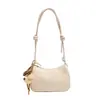 Bolso de axila tejido de patrón retro de nicho para mujer, moda popular otoño 2026, bolso de hombro cruzado de gran capacidad