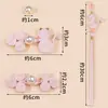 Nuevo cheongsam estilo chino con borla larga de tres filas adornada con perlas, botones de ojo de gato, botones decorativos Hanfu y traje Tang, accesorios para ropa