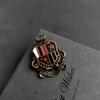 Serie de Insignias de Bronce de Otoño e Invierno Insignia de Gorra de Moda Trendy Pin Medalla Estilo Coreano Fragancia Pin Artístico Retro
