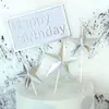 Decoración de pastel de cumpleaños con banderines de lata de refresco tridimensionales adornos para insertar disposición de ambiente suministros para fiestas de repostería