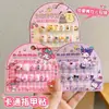 Novas Peças de Nail Art Sanrio para Crianças Elfo da Chuva Kuromi Unhas Usáveis para Meninas Adesivos de Unha Autoadesivos para Meninas de 5 a 12 Anos