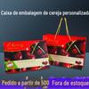 Caixa de Embalagem de Cereja Personalizada 1,5-2,5kg Paraíso das Frutas Tampa Céu e Terra Papelão Yantai Caixa de Presente de Cereja Grande Personalizada