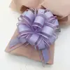 Tamaño Grande Transfronterizo 50 Colores Lisos Organza Flores de Bola Tridimensionales Regalos Navideños Decoración de Bodas Flores Tiradas a Mano