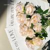 Venta al por mayor de fábrica sirena Ji flor artificial ramo de rosas coloridas accesorios para fotos aspecto de alta calidad azul hielo roto decoración de sala de estar