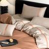 Juego de Cuatro Piezas de Cerámica Cepillada 100% Algodón, Juego de Sábana y Funda Nórdica de Algodón Puro Grado Materno e Infantil, Ropa de Cama Espesa para Otoño e Invierno