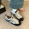 Tênis de treino casual alemão, tênis de sola grossa, novo modelo feminino 2026, estilo retrô versátil, cadarço fashion, sapatos pretos de outono