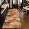 Alfombra de Cocina de Bucle Nuevo Estilo, Tira Larga, Retro, Engrosada, Antideslizante, Absorbente de Agua para el Hogar, Resistente al Aceite, Resistente a la Suciedad, Alfombra para Pies