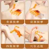 Pente massageador multifuncional com pente de pato para acupressão de quatro pontas, escova para desobstrução de meridianos, ferramenta de massagem para pontos de acupuntura nas costas, fabricante de ferramenta mágica