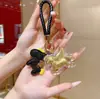 Llavero Dorado con Acabado de Alta Gama, Colgante del Año del Caballo, Oro Puro, Riqueza Instantánea, Adorno para Bolso, Regalo de Año Nuevo