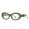 Gafas de Sol Modernas Retro de Marca Grande Europeas y Americanas Estilo Gafas de Sol de Color Tinta Versátiles y Modernas para Mujer Espejos Planos Anti-Luz Azul 9248