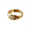 Anéis Simples para Casal Anéis de Ouro Prata Anéis Leve Luxo Moda Noivado Casamento Presente Joias E-commerce Transfronteiriço