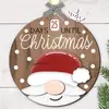 Decoração de Natal Personalizada Transfronteiriça Atividade de Contagem Regressiva de Madeira Enfeites de Árvore de Natal Presentes de Natal Artesanato em Madeira