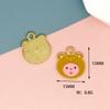 Accesorios de bricolaje de castor rosa pequeño Sanrio Dress Up Pulsera de gota de aceite de aleación Accesorios para el cabello Colgante Colgante lindo