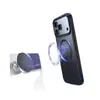 Adecuado para funda de teléfono móvil Apple 17, soporte magnético recto giratorio Magsafe, funda de teléfono móvil transparente Iphone17Pro