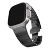 Pulsera de Acero Inoxidable con Cierre de Mariposa, Compatible con Apple Watch 38-49mm