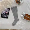 Calcetines de pantorrilla finos estilo miu para primavera-verano youjiaxiu, calcetines largos de malla transpirable con parte superior suelta, calcetines largos de algodón