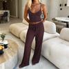 Di Yun Conjunto de Regata Esportiva Yoga Estilo Europeu e Americano com Calça Longa Roupa Feminina 2025 Outono e Inverno Site Independente Amazon