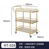 Carrito de Comedor Comercial KTV de Hotel de Tres Niveles de Acero Inoxidable y Vidrio Carrito para Bebidas Carrito de Entrega de Comida para Salones Privados de Restaurante Carrito de Mano para Pasteles