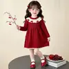 Conjunto de otoño e invierno para niña 2026 nuevo vestido infantil elegante y moderno para bebés, se ve genial en otoño e invierno