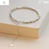 Plata Quebrada Varios Dos Pulsera Marca Fu Pulsera de Plata Quebrada Para Niña Autodisciplina Lujo Ligero ins Diseño de Nicho Pulsera de Sensación de Alta Gama