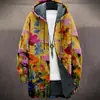 2025 Estación Independiente Transfronteriza Estampado de Leopardo Hawaiano Casual 3D Personalizado de Manga Corta Abrigo Largo de Algodón Estilo Holgado para Hombre