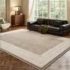 Tapete estilo persa sala de estar lavável sofá mesa de centro retrô à prova d'água à prova de manchas estilo luxo leve tapete de chão do quarto resistente à sujeira resistente ao desgaste