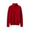 Suéter de cachemira para mujer 100% cachemira pura otoño e invierno Nuevo suéter de punto con cuello alto y rizado